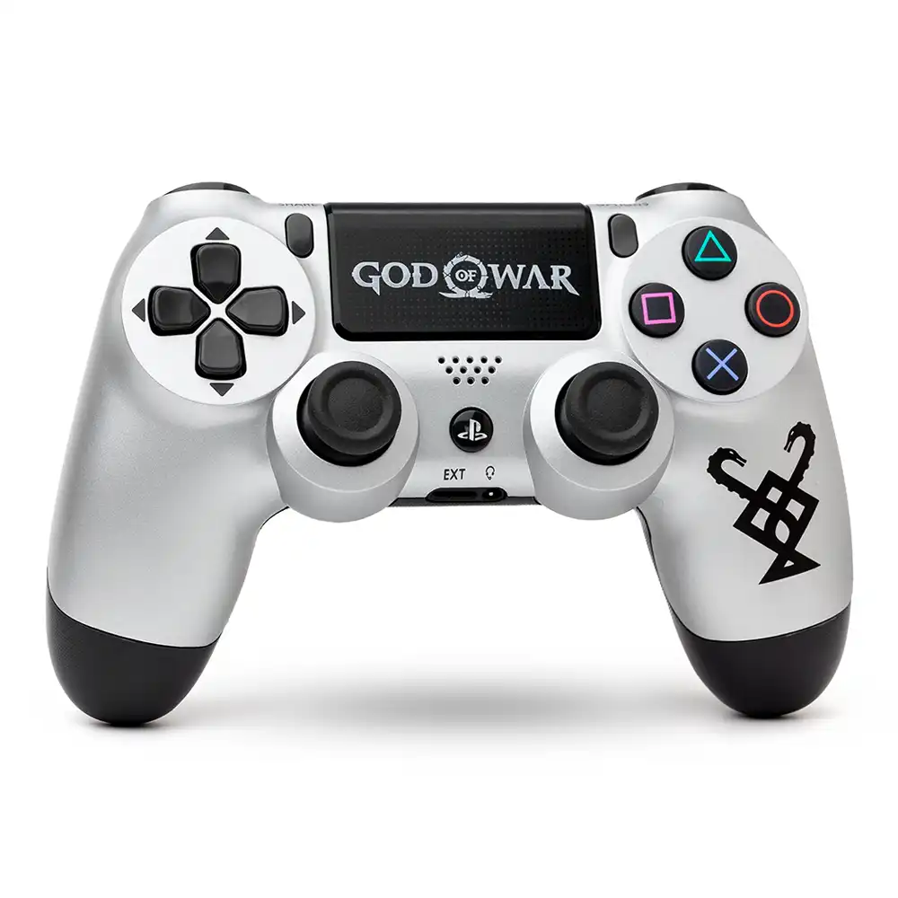 دسته PS4 طرح God Of War نقره ای های کپی