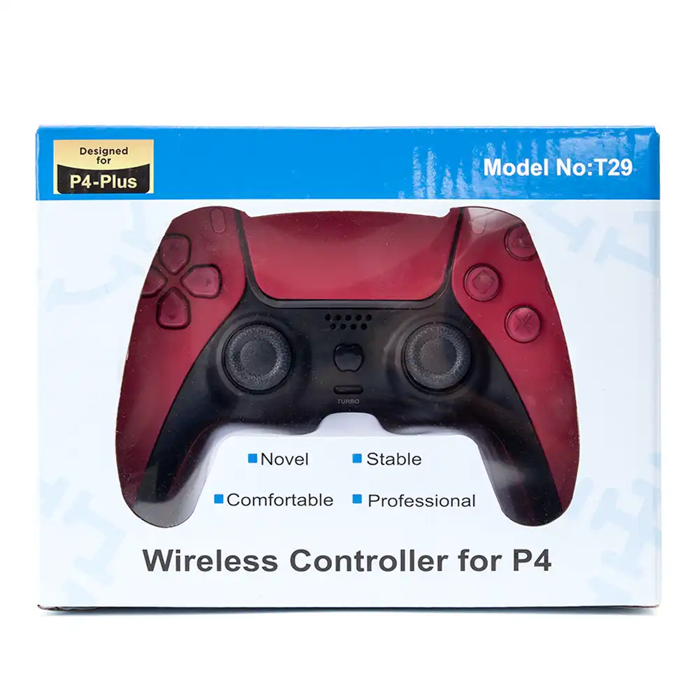 دسته PS4 طرح PS5 قرمز های کپی؛ نمای 2